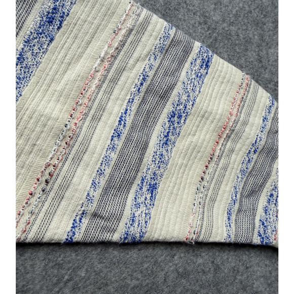 Tommy Bahama Shirt Mens XL Beige Blue Woven Stripe Button Front Casual - Picture 11 of 13